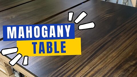 Mahogany Table Top on Refurbished Base || The Recreational Woodworker