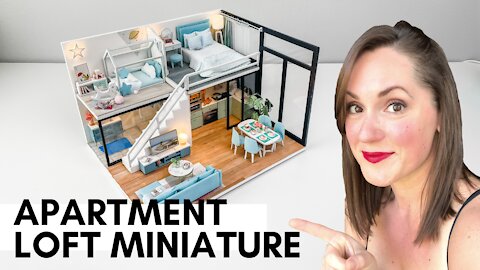 Loft Apartment Miniature Scene Kit by Poetic Life | Customized DIY Build