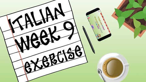 New Italian Practice! \\ Week 9 Speaking Exercise // Learn Italian with Tongue Bit!