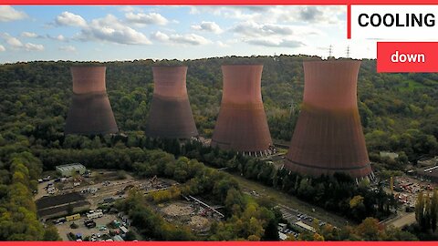 Watch the historic Ironbridge Power Station being demolished