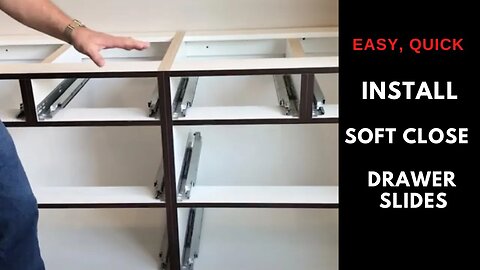 EASIEST WAY TO INSTALL CABINET DRAWER SLIDES