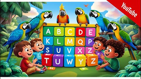 Learn English alphabet With Parrots