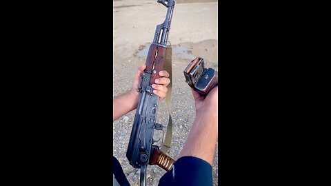 Firing a Chinese AK47