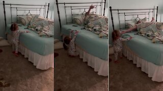 Sweet Little Girl Wakes Up Her Dad In The Cutest Possible Way