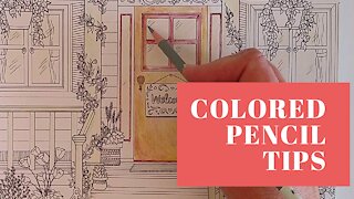 Colored Pencil Tips for Debbie Macomber Coloring Book Come Home to Color