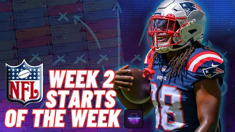 🏈 #NFL WEEK 2 | Fantasy Football Starts of the Week | News | Bills v Dolphins Preview