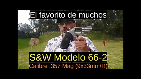 En español: S&W Modelo 66-2 -Calibre .357 Mag (9x33mm/R)