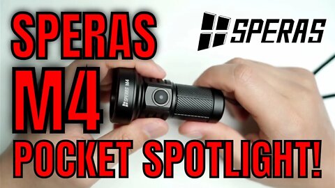 SPERAS M4 - Shortest 670m+ thrower! - 1320 lumens, 220+ hours runtime with USB Type-C charging