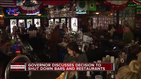 Gov. Whitmer to temporarily shut down bars, restaurants & gyms amid COVID-19 outbreak