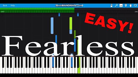 TULE-Fearless PT. 2(EASY)|piano tutorial|