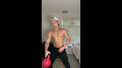 Kettlebell Workout: Single Arm Snatch (143 reps) - 12/13/20 [6:04am]