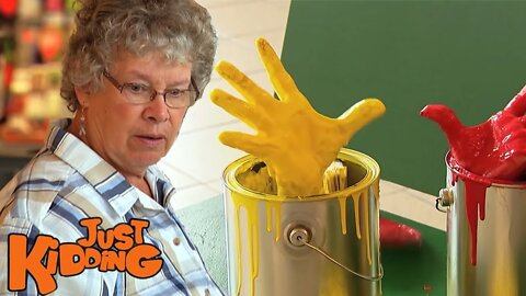 Hand In Paint Bucket Scare Prank