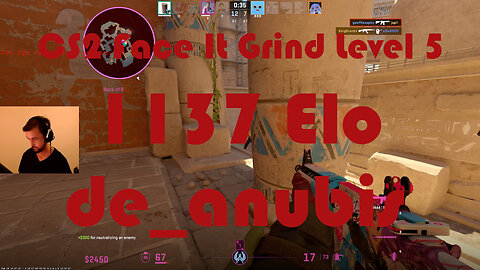 CS2 Face-It Grind - Face-It Level 5 - 1137 Elo - de_anubis