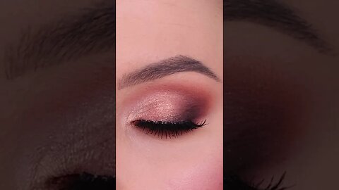 Soft Bronze Eye Makeup Look #shorts