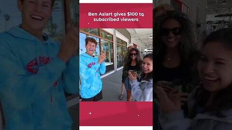 Ben aslart gives $100 to subscribed viewers 1 | #benazelart #stokestwins #brentrivera #lexirivera |