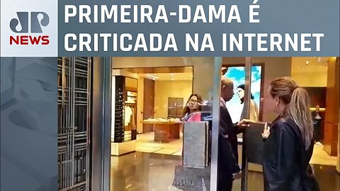 Janja é filmada entrando em loja de luxo em Lisboa