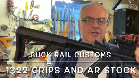 Buck Rail Crosman 1322/1377 grips and adjustable butt stock full review