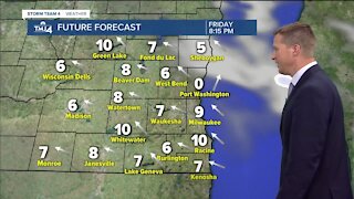 Friday warms up to nearly 30 with partly cloudy skies