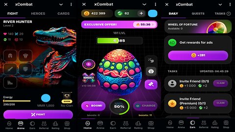 xCombat | Start Breaking Eggs With A Hammer And Earn Diamonds | One Of The Best Telegram Crypto Bot