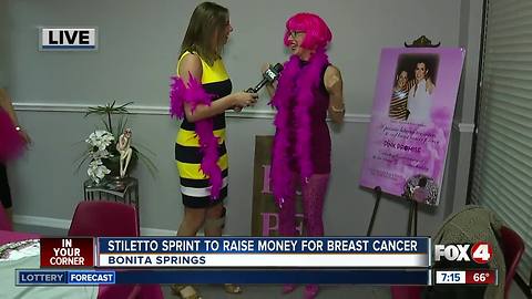 Stiletto Sprint to 'heel' Breast Cancer one step at a time - 7am live report