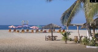 Zicatela Beach in Puerto Escondido, Mexico