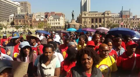 SOUTH AFRICA - Pretoria - Dis-Chem Employees march to CCMA (video) (pKn)