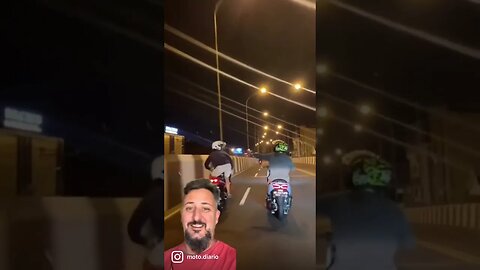 Dançou na moto e “dançou”