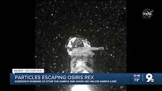 Asteroid sample leaking from Osiris Rex 10p