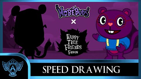 Speed Drawing: Happy Tree Friends Fanon - Tailey | Mobebuds Style