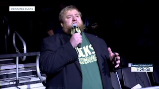 'Good luck charm': Bucks national anthem singer on 6-0 game winning streak