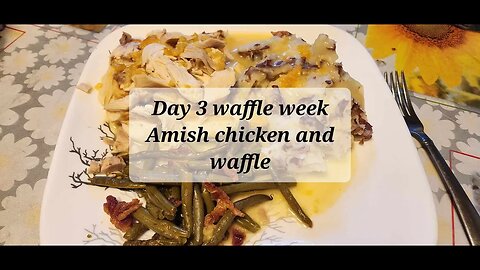 Day 3 waffle week Amish chicken and waffle #amishcountry #waffles #chicken