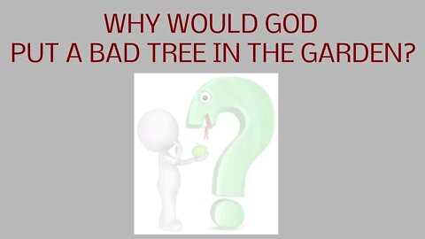 Why Would God Put A Bad Tree In The Garden?