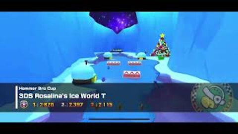 Mario Kart Tour - 3DS Rosalina’s Ice World T Gameplay (Rosalina Tour)