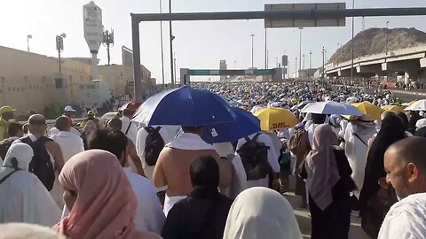 Hajj Day 3: going to jamarat for rami #jamarat #hajj