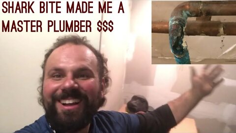 SHARK BITE FITTINGS TURNED HOME OWNER INTO PLUMBER TO FIX LEAKY PIPE SAVED $$$ EMERGENCY FIX