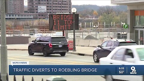 Roebling Bridge: Brent Spence closure diverts traffic to other bridges