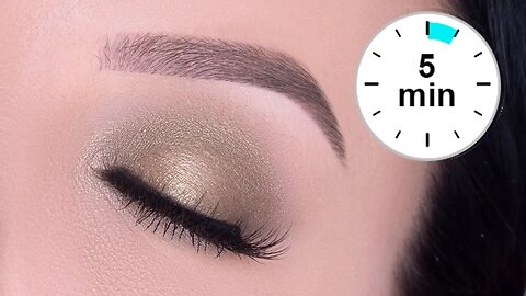 5 MINUTE Soft Green Eye Look For Brown Eyes | ABH Nouveau palete