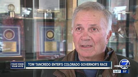 Tom Tancredo enters 2018 Colorado governor's race, says he expects 'ugliest' race in third try