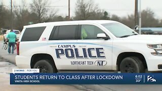 Vinita High Returns to Class After Lockdown