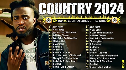 Shaboozey, Morgan Wallen, Kane Brown, Luke Bryan, Luke Combs - Country Songs Playlist 2024