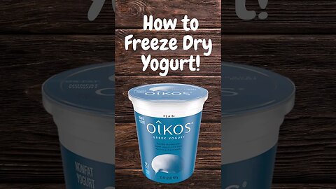 Let's Freeze Dry Yogurt #Shorts