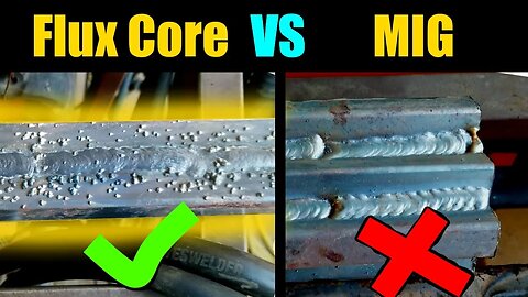 Real World MIG vs Flux Core Welding | How To Weld Gasless Flux Core Welding Tips And Tricks |