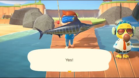 Animal Crossing: New Horizons - "Catching A Blue Marlin"