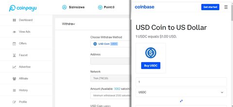 How To Get Free USD Coin USDC Dollars Cryptocurrency Paid To Click At Coinpayu And Instant Withdraw