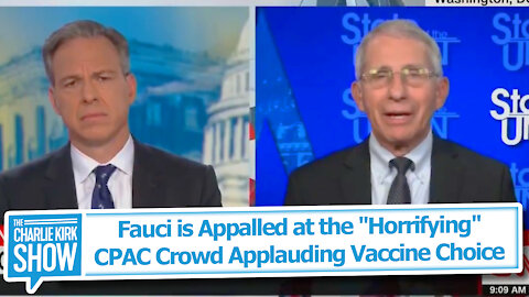 Fauci is Appalled at the "Horrifying" CPAC Crowd Applauding Vaccine Choice