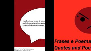 Você não se importa comigo, não liga pra mim! [Frases e Poemas]