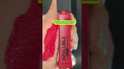 Ladies Best Friend Lady in Red?? Loreal matte Lip Colour 🤗😲#shorts #viral #trending #short