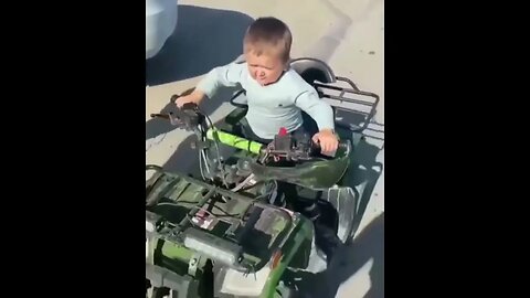 Hasbulla Magomedov “mini Khabib” riding quad bike