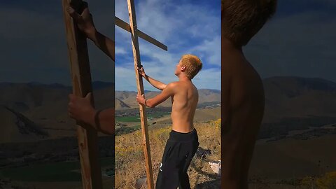 every mountain needs a cross #trending #christianshorts #pickupyourcross #fyp