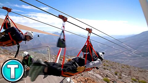 World's Longest Zipline!! | Jebel Jais UAE